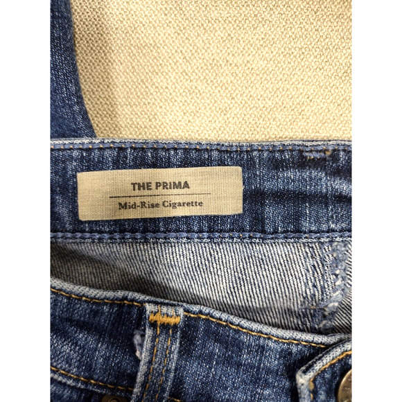 Adriano Goldschmied Jeans Women 26R The Prima Mid Rise Cigarette Medium Wash - Picture 4 of 13